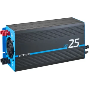 ECTIVE SSI 25 12V 4in1 sinuso bangų keitiklis 2500W/12V sinuso bangų keitiklis su MPPT saulės įkrovimo valdikliu, įkrovikliu ir NVS