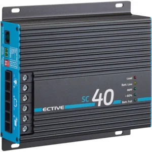 ECTIVE SC 40 MPPT saulės įkrovimo valdiklis 12/24V laisvalaikio akumuliatoriams 480Wp/960Wp 50V 40A