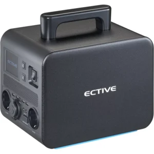 ECTIVE BlackBox 5 maitinimo stotis 500W 512Wh Reine Sinuswell 230V LiFePO4 ličio akumuliatorius 20Ah 25,6V