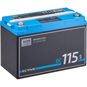 ECTIVE DC 115S AGM gilaus ciklo akumuliatorius su LCD ekranu, 115 Ah gilaus ciklo akumuliatorius