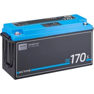 ECTIVE DC 170S AGM gilaus ciklo akumuliatorius su LCD ekranu, 170 Ah gilaus ciklo akumuliatorius