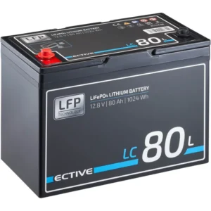 ECTIVE LC 80L 12V LiFePO4 ličio įkrovimo akumuliatorius 80 Ah