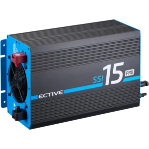 ECTIVE SSI 15 PRO 1500 W / 12 V sinusinės bangos keitiklis su tinklo prioritetiniu perjungimu, įkrovikliu ir įkrovimo valdikliu