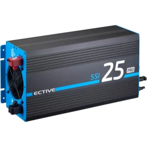 ECTIVE SSI 25 PRO 2500 W / 12 V sinusinės bangos keitiklis su tinklo prioritetiniu perjungimu, įkrovikliu ir įkrovimo valdikliu