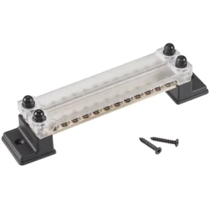 Dviguba maitinimo paskirstymo bėgelė, 2x12 krypčių, 150A DC/AC