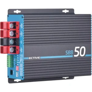 ECTIVE SBB 50 24 V į 24 V įkrovimo stiprintuvas su MPPT įkrovimo valdikliu 50 A