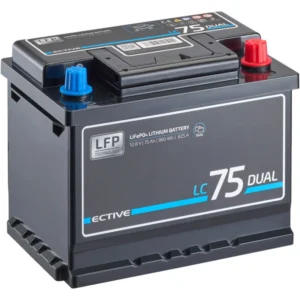ECTIVE LC 75 dviguba iškrovimo baterija 75Ah 12V 960Wh 825A