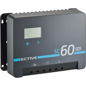 ECTIVE SC 60 Pro MPPT saulės baterijų įkroviklis 12V/24V/36V/48V 60A 2 kartos