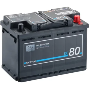 ECTIVE DC 80 gelio gilaus ciklo 80Ah maitinimo akumuliatorius