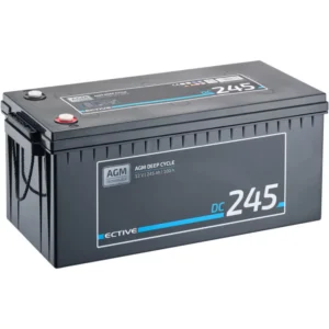 ECTIVE DC 245 AGM gilaus ciklo 245 Ah iškrovimo akumuliatorius